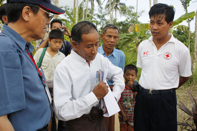Aid work in Burma