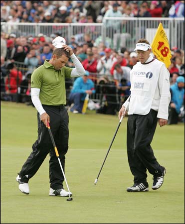 Sergio Garcia is dejected