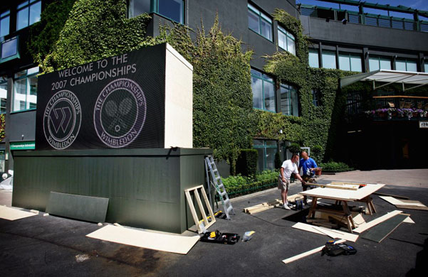 Wimbledon 2007 preparations