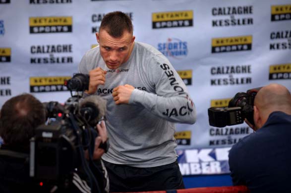Joe Calzaghe versus Mikkel Kessler at the Millennium Stadium, Cardiff