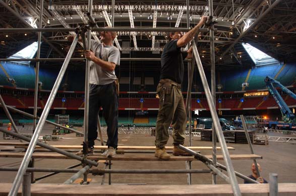 Joe Calzaghe versus Mikkel Kessler at the Millennium Stadium, Cardiff