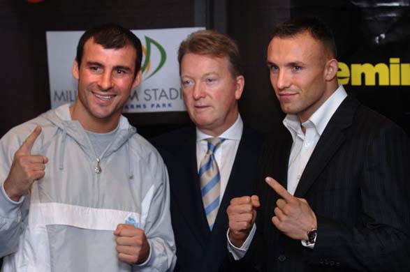 Joe Calzaghe versus Mikkel Kessler at the Millennium Stadium, Cardiff
