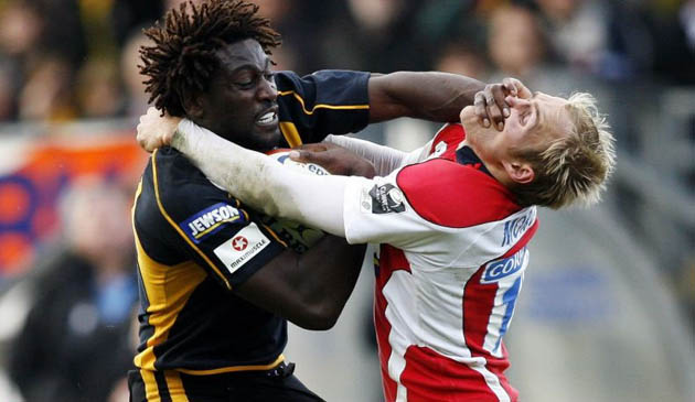 Rugby Union - Paul Sackey and Olly Morgan