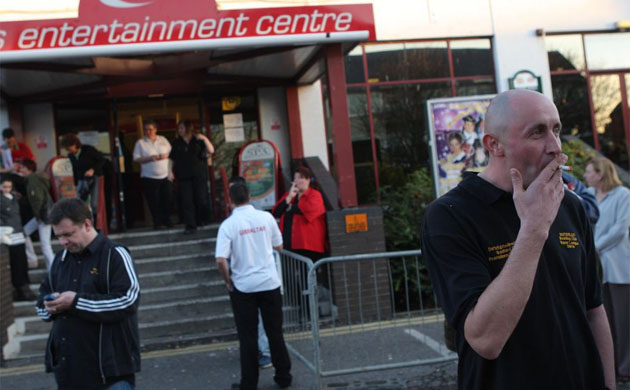 Outside Leisure World in Bridlington