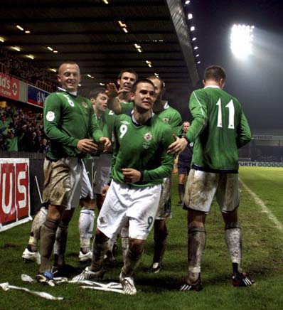 Northern Ireland celebrate