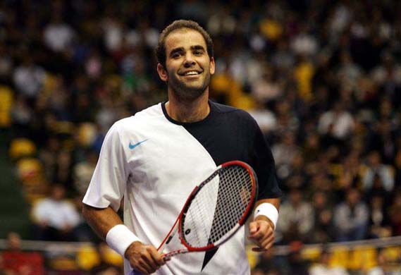Sampras smiles