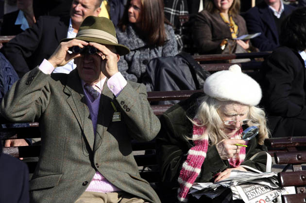 Newmarket racing spectators