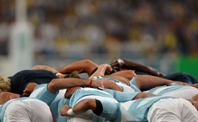 Argentina scrum down against France