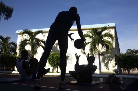 Asafa Powell in Jamaica