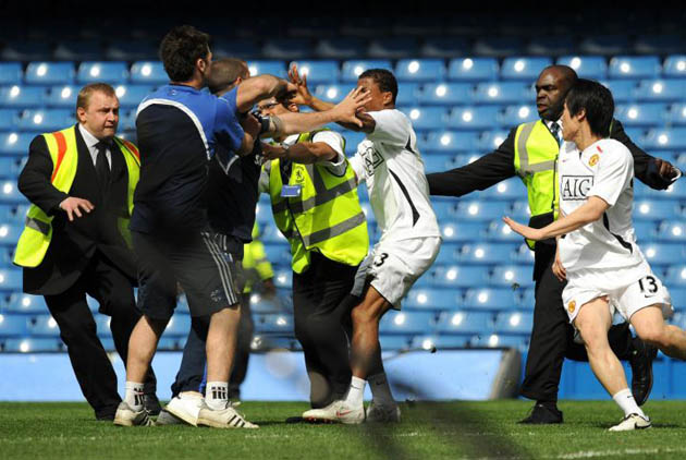 Patrice Evra pitch brawl