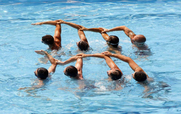 synchronized swimming competition at the EuroGames 2008