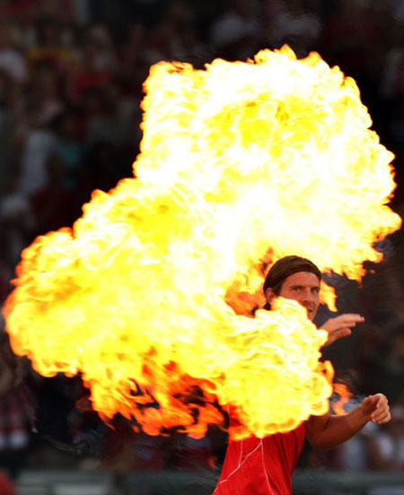 Mario Gomez of VfB Stuttgart 