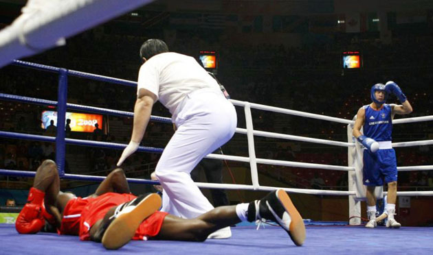 Team GB welterweight boxer Bradley Saunders