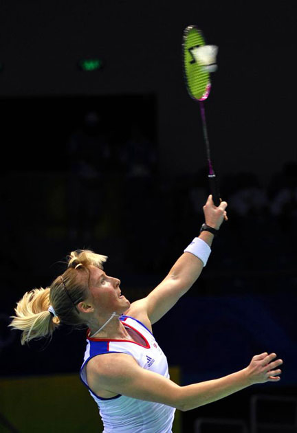 badminton player Tracey Hallam at beijing 2008 
