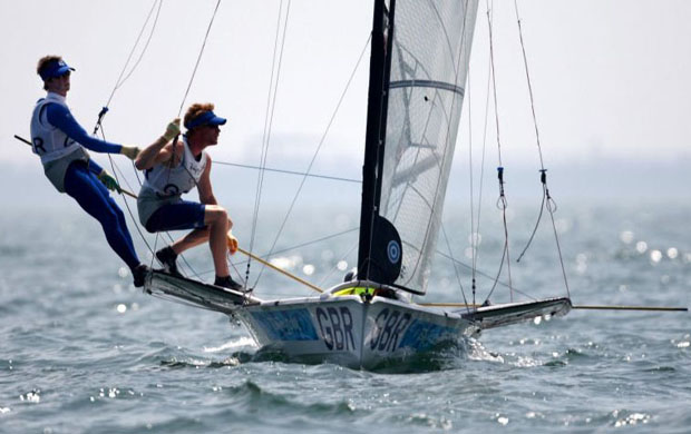 Team GB 49er crew Stevie Morrison and Ben Rhodes