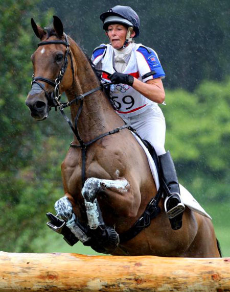 Mary King on horseback