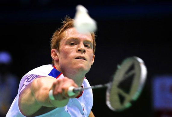 Badminton player Andrew Smith