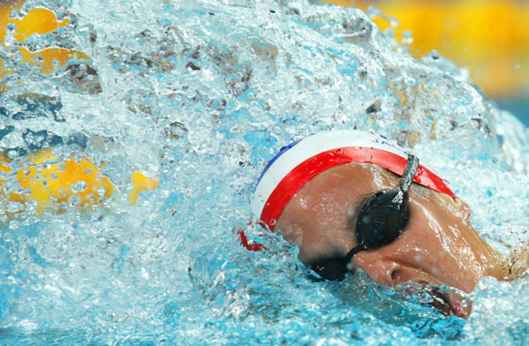 Olympics: team GB: Joanne Jackson competes in the Women's 4x200m Freestyle Relay