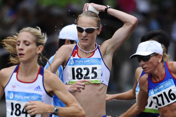 Paula Radcliffe cools down 