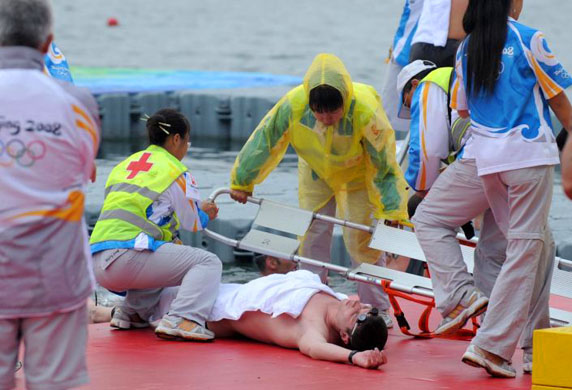 David Davies collapses