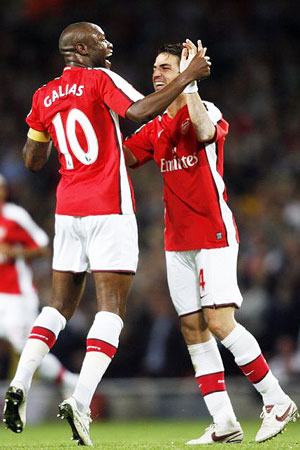 Williams Gallas and Cesc Fabregas