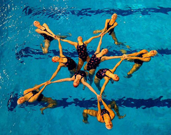 Great Britain's Olympic synchronised swimming squad