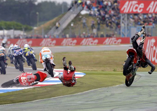 Dutch TT Grand Prix crash