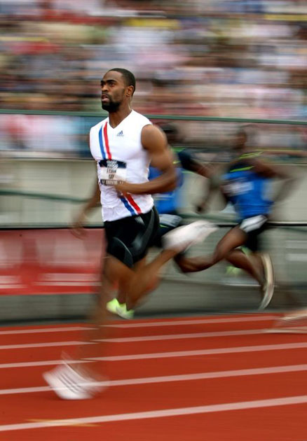 Tyson Gay in US Olympic trials