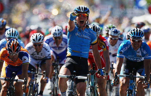 Mark Cavendish wins tour de france stage 