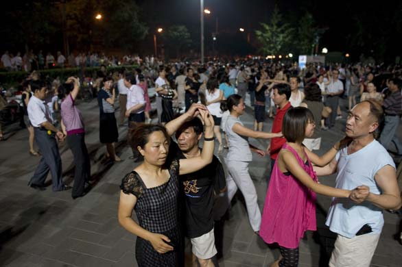 Revellers take to the dancefloor