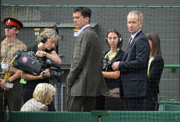 Tim Henman and John McEnroe