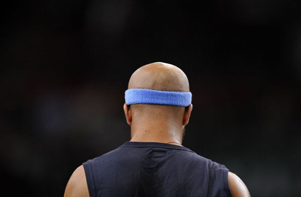 James Blake leaves the court after his semi-final match against Jo-Wilfried Tsonga in the Paris Masters Series tennis tournament        