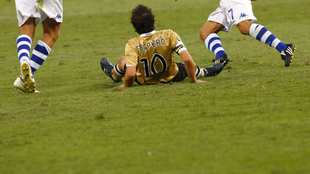 Del Piero during Juventus v Sampdoria 