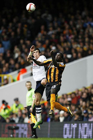 Gareth Bale and Bernard Mendy