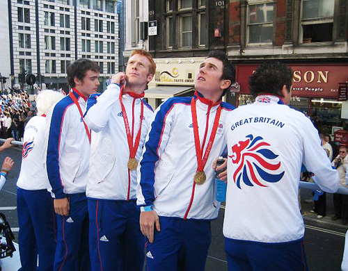 Medal-winning cyclists