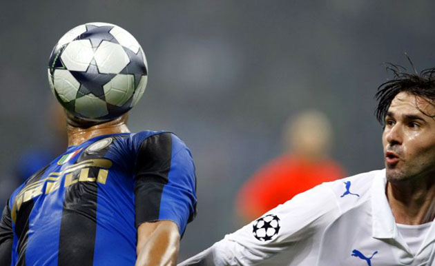 football bouncing up