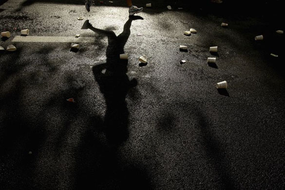A runner in the Sydney half-marathon