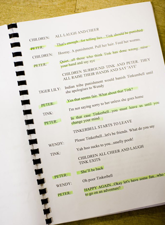 Backstage at Peter Pan