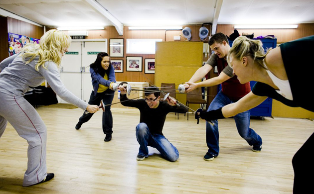 Backstage at Peter Pan