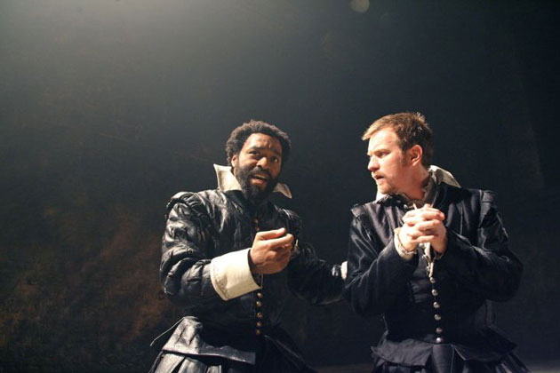 Chiwetel Ejiofor as Othello and Ewan McGregor as Iago at the Donmar Warehouse in 2007
