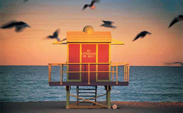 Lifeguard beach hut, Miami Beach, USA.  Peter Adams, UK.  Overall Winner, Travel Photographer of the Year 2003