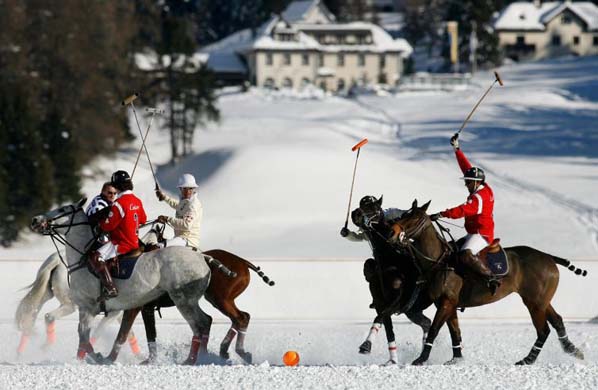Cartier Polo World Cup on Snow, St Moritz. Switzerland