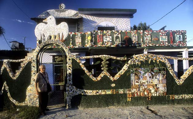 Elaborately decorated house