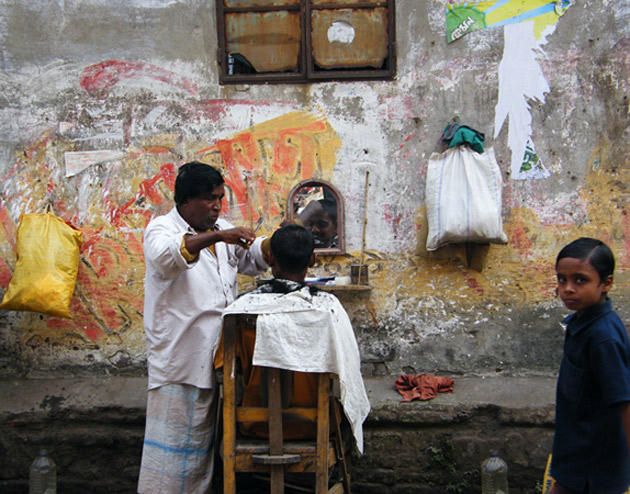 Haircut, Old Dhaka, Bangladesh