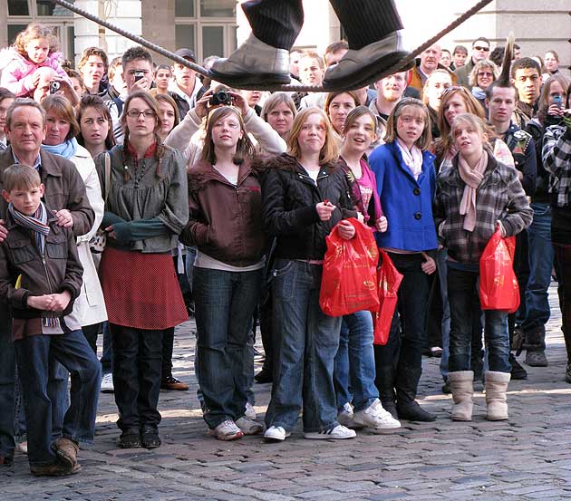 Tightrope walker, Covent Garden, London