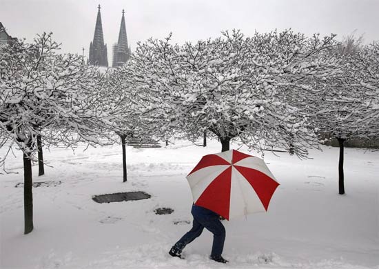 Cologne under snow
