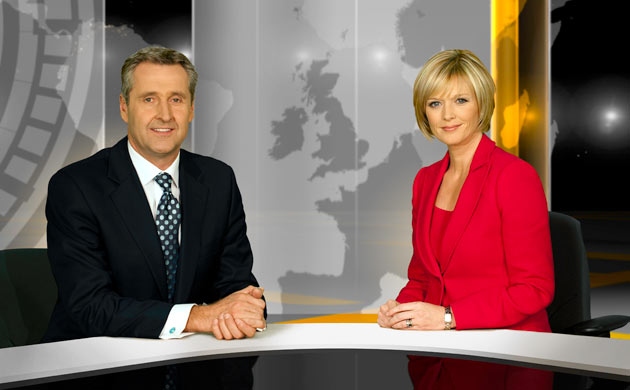 Mark Austin and Julie Etchingham