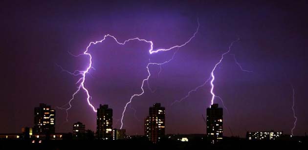 Lightning over London