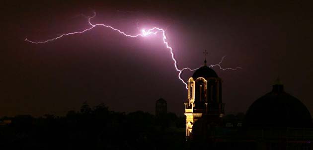 Lightning over London