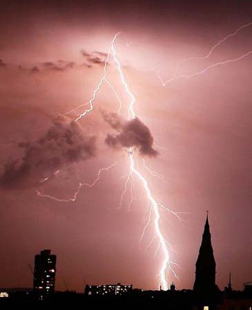 Lightning over London